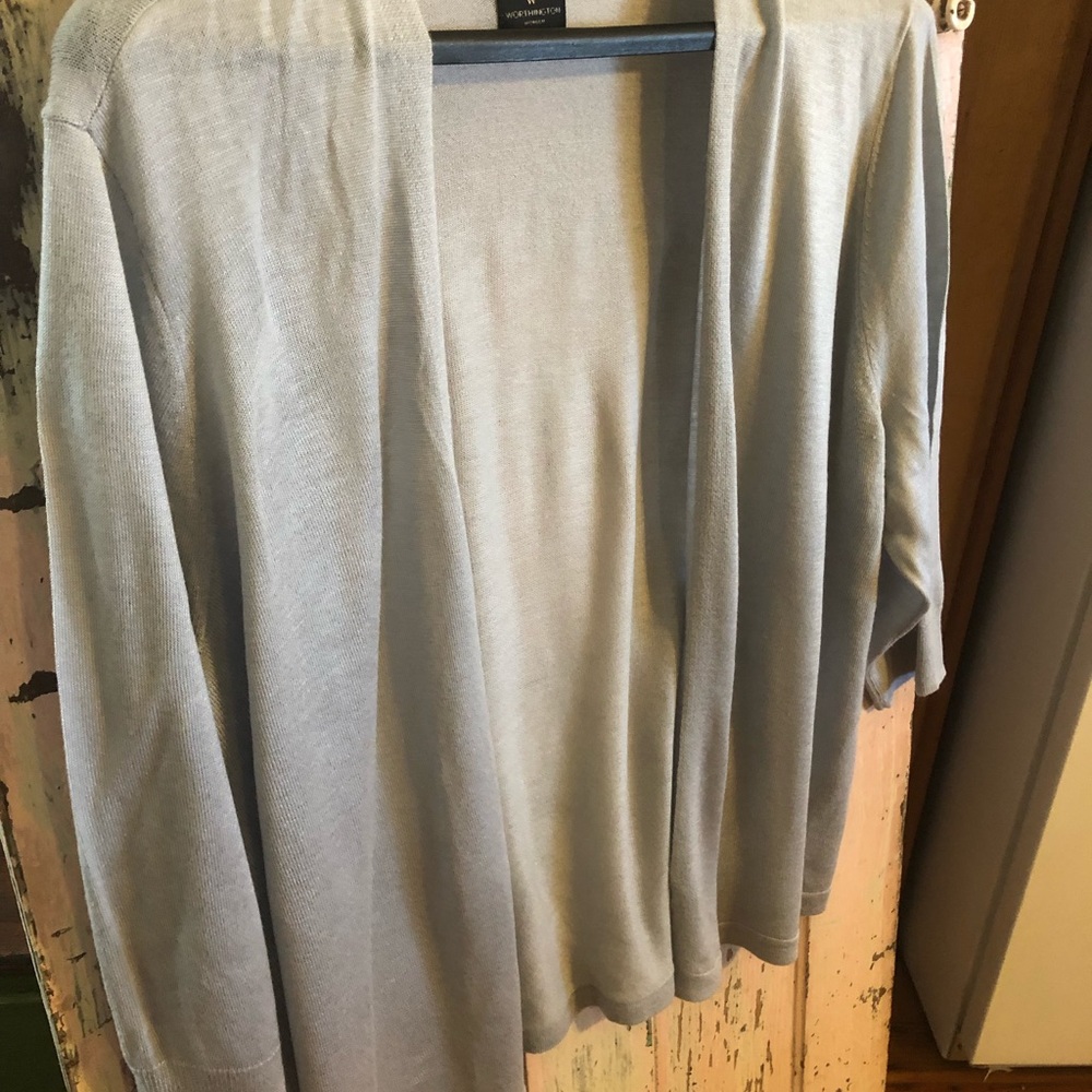 Buttonless Shawl Sweater - image 3